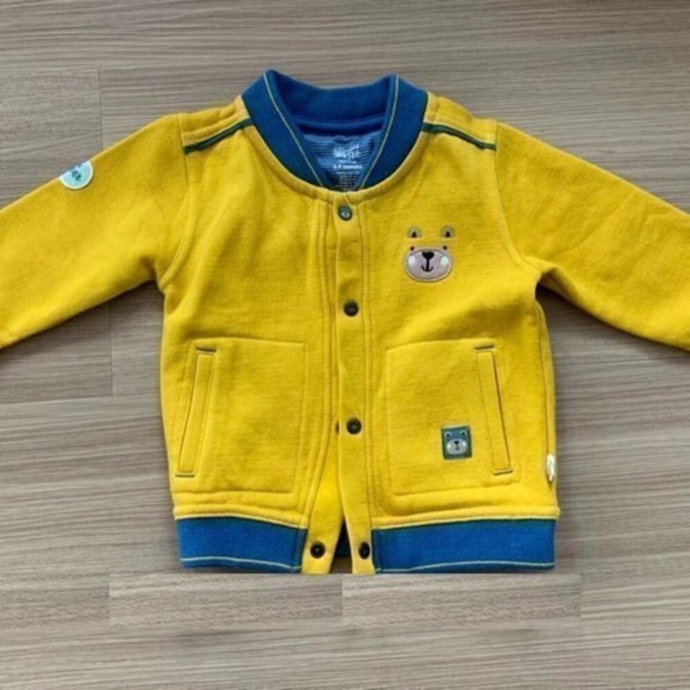 New Jacket in yellow and blue size 6-9 months